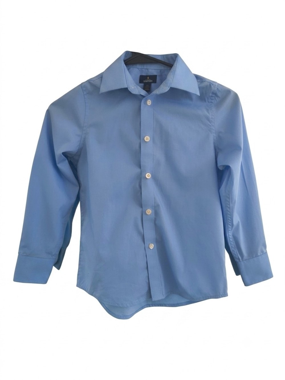Size XS (6-7) Stafford Boys Light Blue Button-Down Dress Shirt